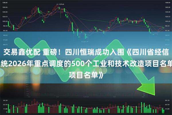 交易鑫优配 重磅！四川恒瑞成功入围《四川省经信系统2026年重点调度的500个工业和技术改造项目名单》